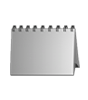 Monatstischkalender zum Aufstellen 13 Blatt (12 Monate + Deckblatt)<br>DIN A6 hoch (105 x 148 mm)